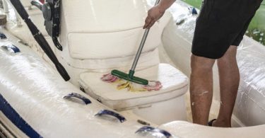 how to clean inflatable boat