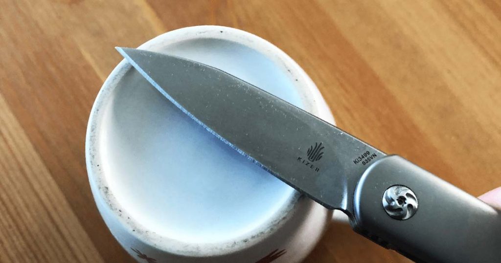 Sharpen a Knife with Coffee Mug