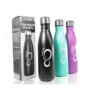 Live Infinitely 17 oz Double Wall Vacuum Insulated Water Bottle