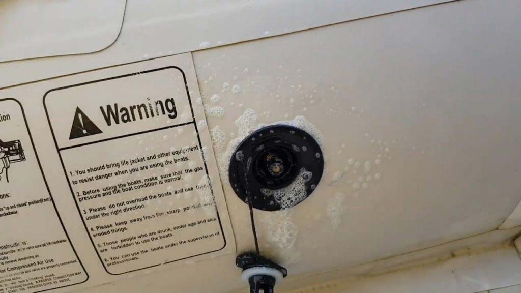 inflatable boat repair: How to find air leaks