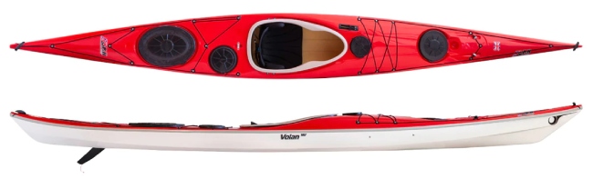 Thin-beamed race kayaks